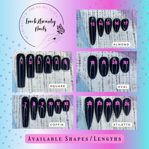 Pink/Purple and Black Valentine's Day Nails, Glitter Valentines Press on Nails, - Picture 6 of 9